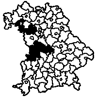 Landkreise: Dillingen a.d.Donau, Donau-Ries, Eichstätt, Neustadt a.d.Aisch-Bad Windsheim, Weißenburg-Gunzenhausen, Würzburg Landkreise: Dillingen a.d.Donau, Donau-Ries, Eichstätt, Neustadt a.d.Aisch-Bad Windsheim, Weißenburg-Gunzenhausen, Würzburg